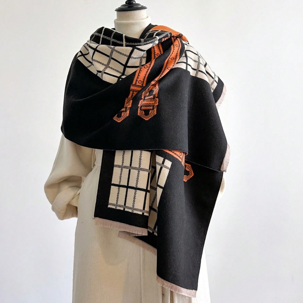 Luxury Soft Blanket Scarf Wraps - Cashmere Fall/Winter Scarf - Oversized Scarf